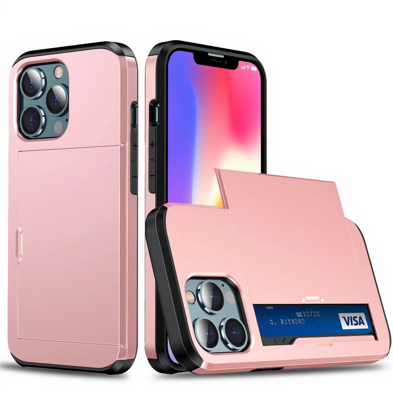 Soft Colored iPhone Case with Secret Credit Card Storage