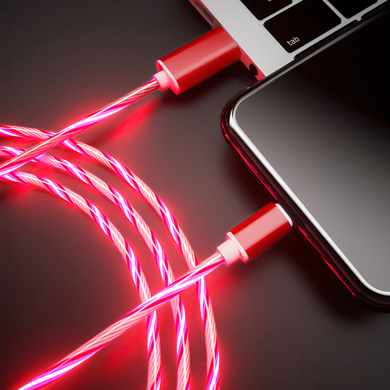 USB to Lightning Flowing Light Cable
