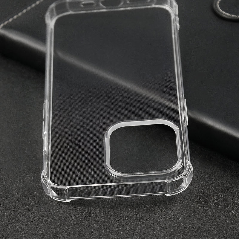 Pack iPhone with Shockproof Clear Case and Tempered Glass Screen Protector