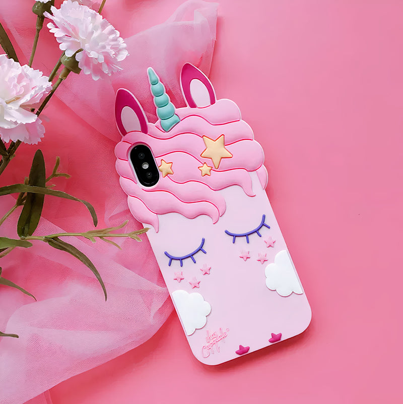 Embossed Unicorn iPhone Case