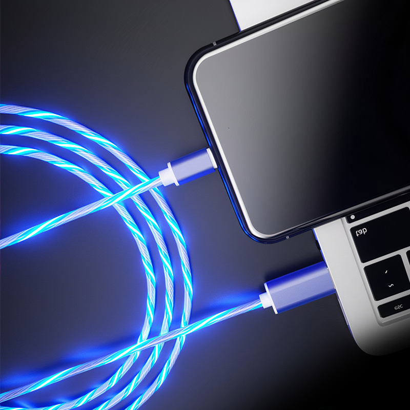 USB to Lightning Flowing Light Cable