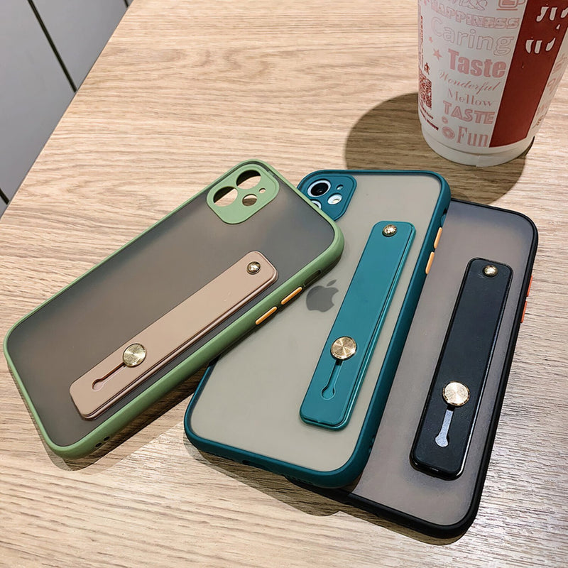 Cute iPhone Matte Gel Case with Strap