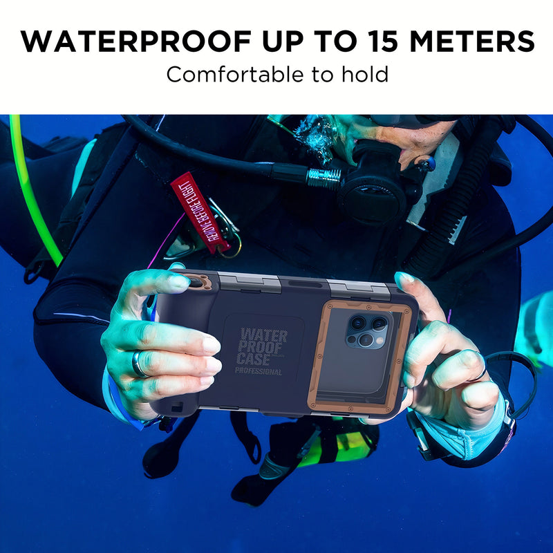Waterproof Diving Phone Casing for depths up to 49 ft (15 meters)