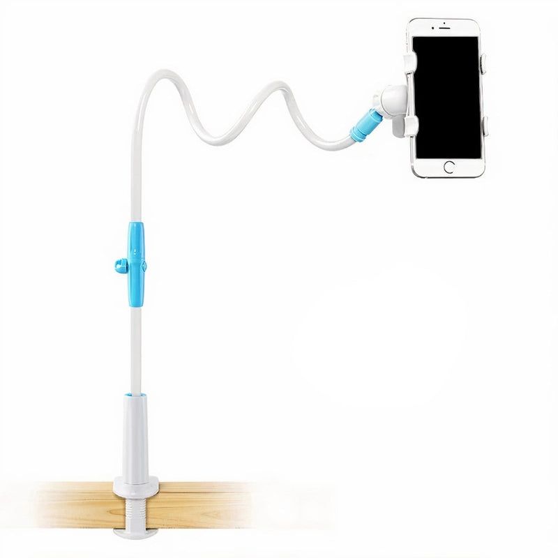 Flexible Arm iPhone Mount White and Blue - 45.3" (115 cm)
