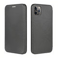 iPhone Magnetic Carbon Fiber Style Flip Case Black / iPhone 7/8/SE 2020