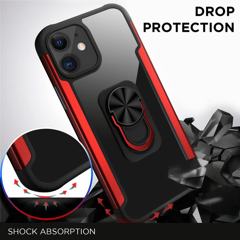 iPhone Transparent Armor Case with Kickstand