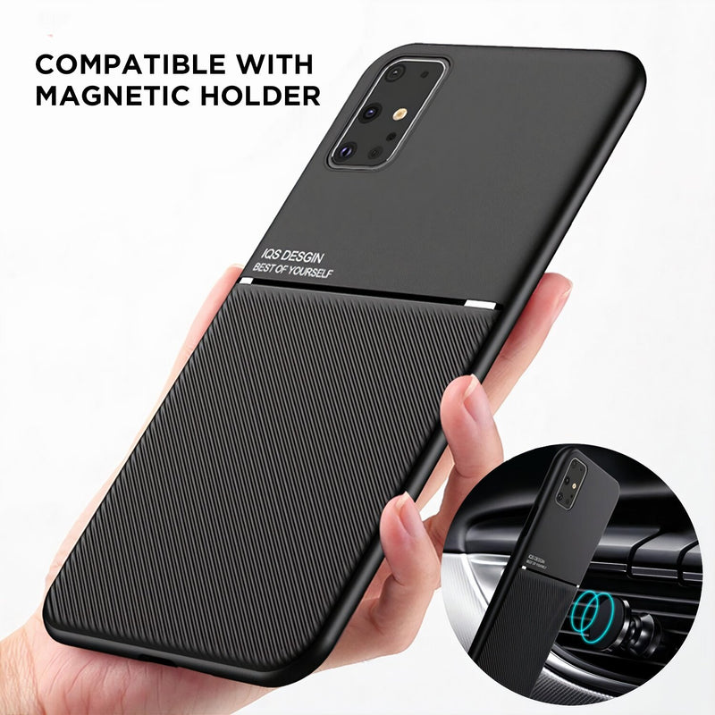 Matte color Samsung Galaxy Note case compatible with magnetic holder
