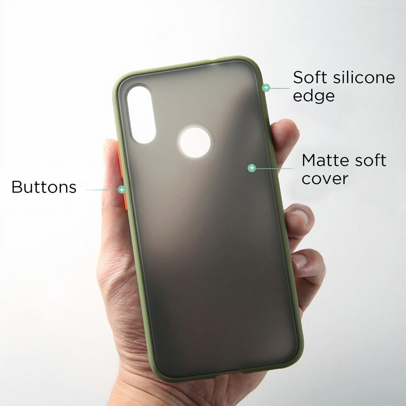 Matte Fitted Case with Interchangeable Buttons For Huawei P