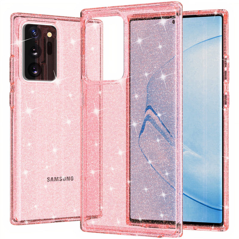 Samsung Galaxy S Glitter Clear Case Pink / Galaxy S20