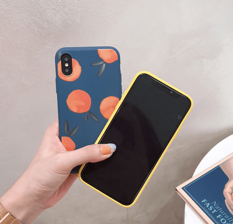 Watercolor Oranges Malleable iPhone Cover